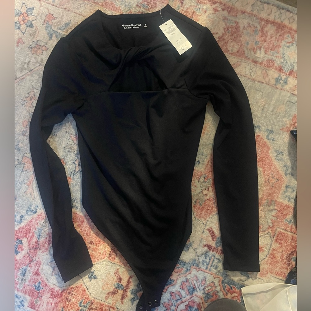 Abercrombie & Fitch Black Cutout Bodysuit